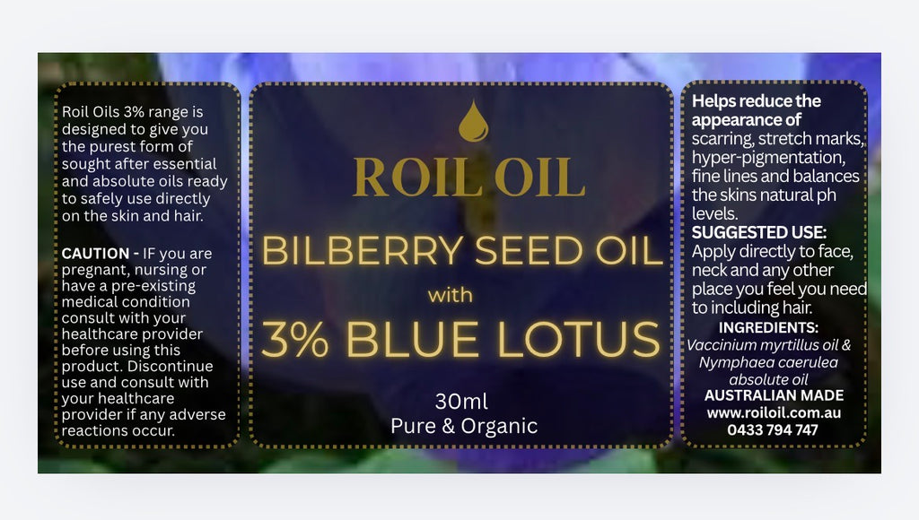 3% Blue Lotus & Bilberry seed oil (30ml)
