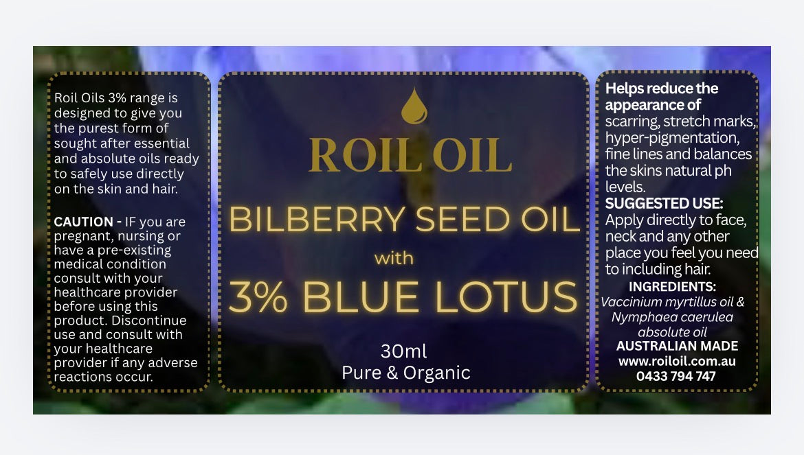 3% Blue Lotus & Bilberry seed oil (30ml)