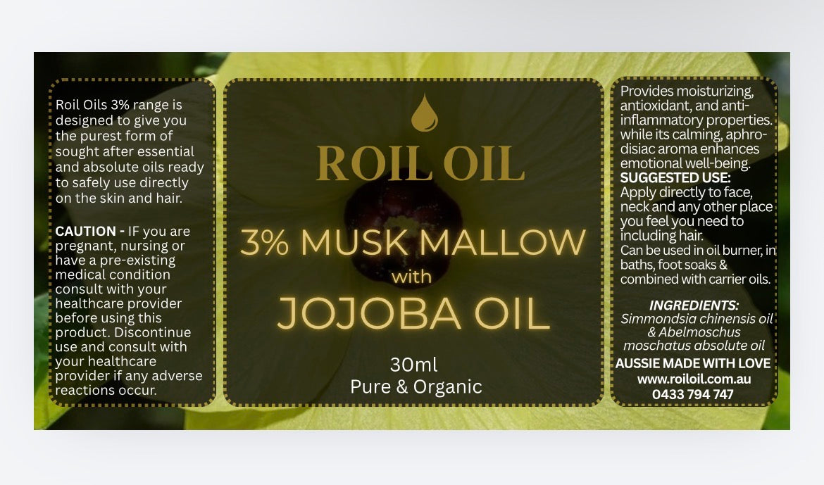 3% Musk Mallow & Jojoba oil