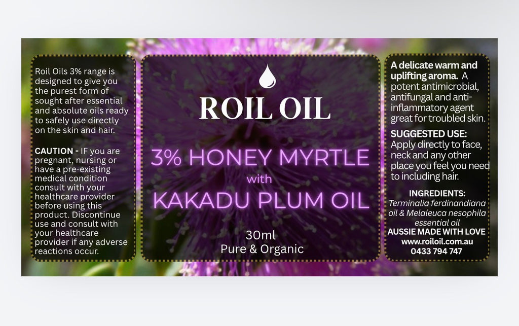 3% Honey Myrtle & Kakadu plum oil (30ml)