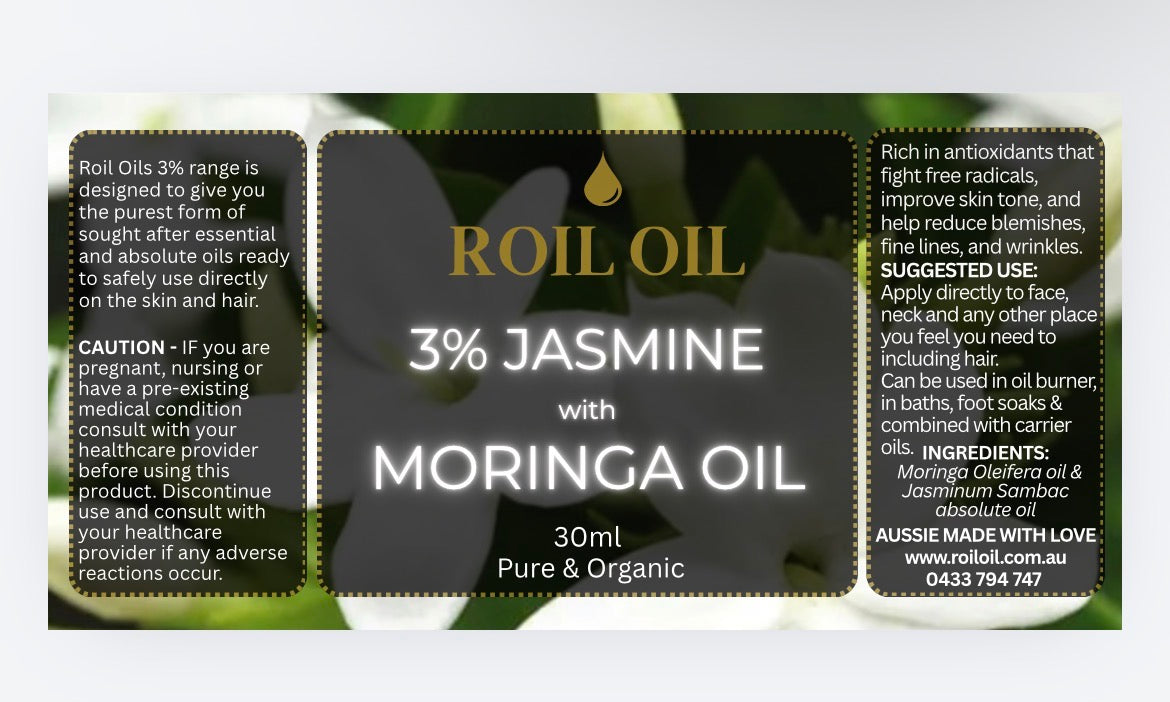 3% Jasmine Sambac & Moringa oil (30ml)